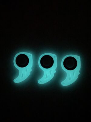 Gece Mavi Parlayan Keyrambit X-4 Mini Anahtarlık (Mavi Fosforlu)